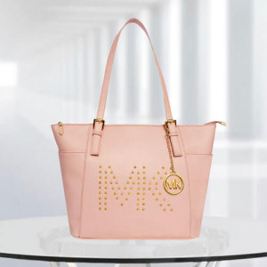 MK Zinnia Studded Pink Color Bag