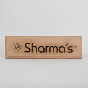 Customised Engraved Wooden Nameplate With Ganesha