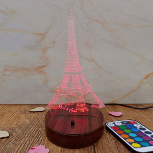 Personalised Eiffel Tower Lamp