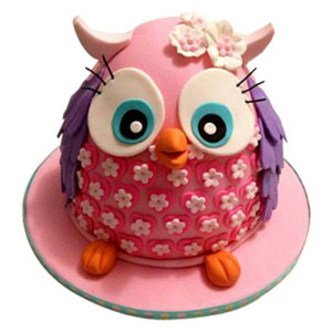 Pinki The Owl Cake - Birthday Cake Online Delivery