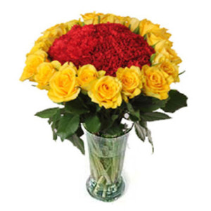 Red And Yellow Vase
