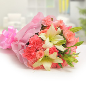 Pink Style Mix Flowers