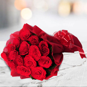 15 Red Roses Bouquet