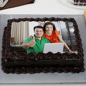 Rich Chocolate Photo Cake