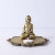 Buddha With Decorative Wooden Tray Base And T Light