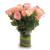 Pink Roses N Vase