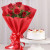 Red Roses & Pineapple Cake Combo