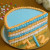 Lovely Blue & Beige Half Cake