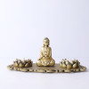 Meditating Buddha With Lotus Shape T Light Holder