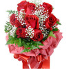 Bunch Of 8 Red Roses
