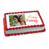 Happy Birthday Photo Cake Eggless 1kg - Birthday Cake Online Delivery