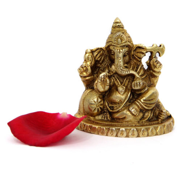 Godly Ganesha Brass Figurine