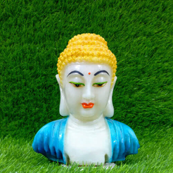 White Light Blue Look Buddha